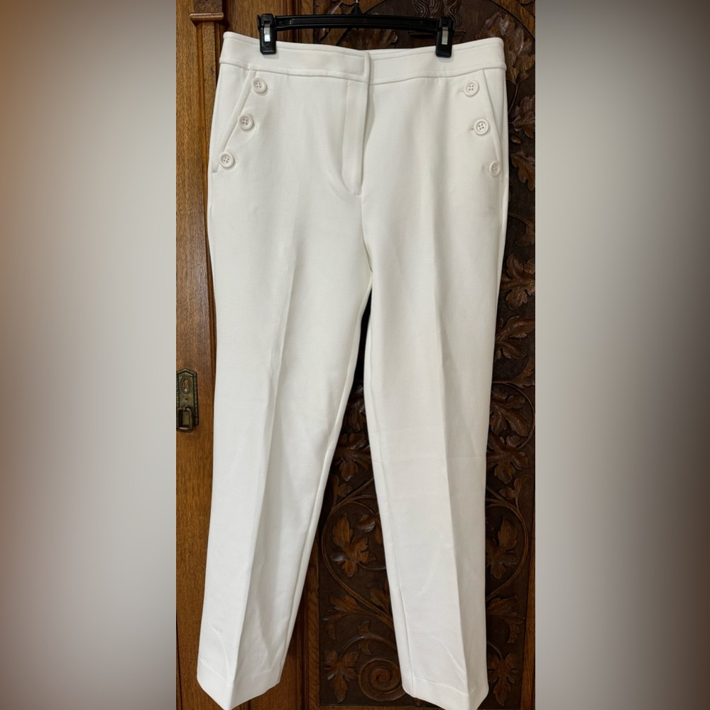 Ann Taylor Winter White Slacks Size 12
